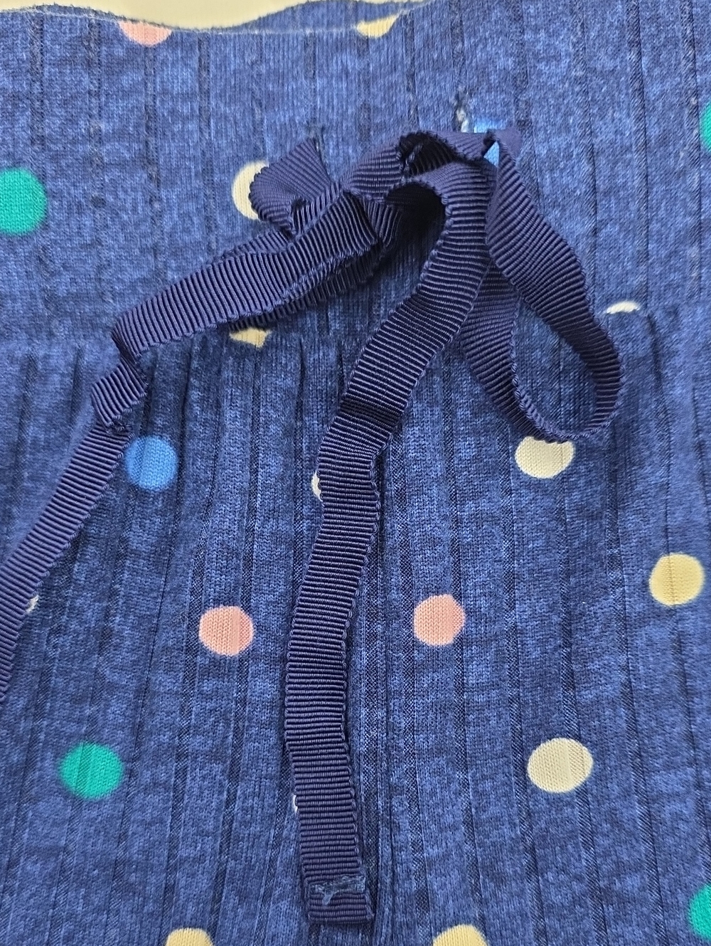 NWOT Croft & Barrow Women's Navy Polka Dot Lounge Shorts - Picture 3 of 5